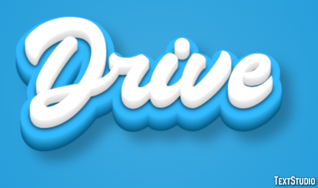 Drive Text Effect