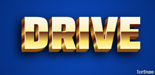 Drive Text Effect