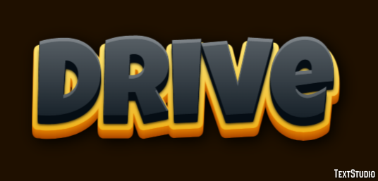 Drive Text Effect