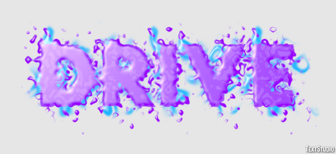 Drive Text Effect
