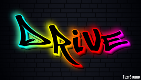 Drive Text Effect