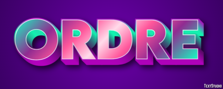 Ordre Effet de texte