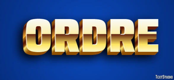 Ordre Effet de texte