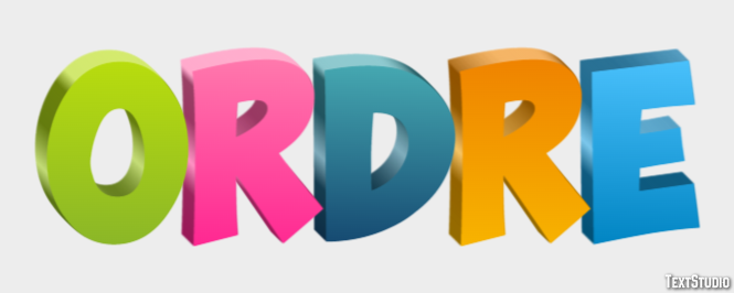 Ordre Effet de texte