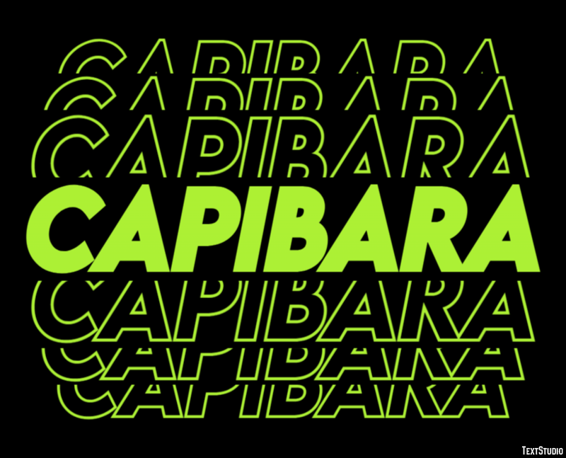 Capibara Effetto testo