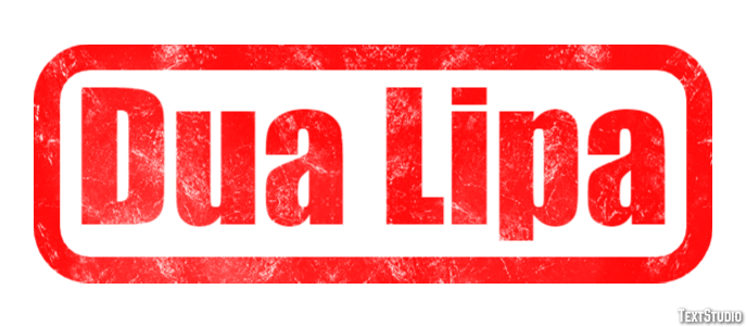 Dua Lipa Text Effect