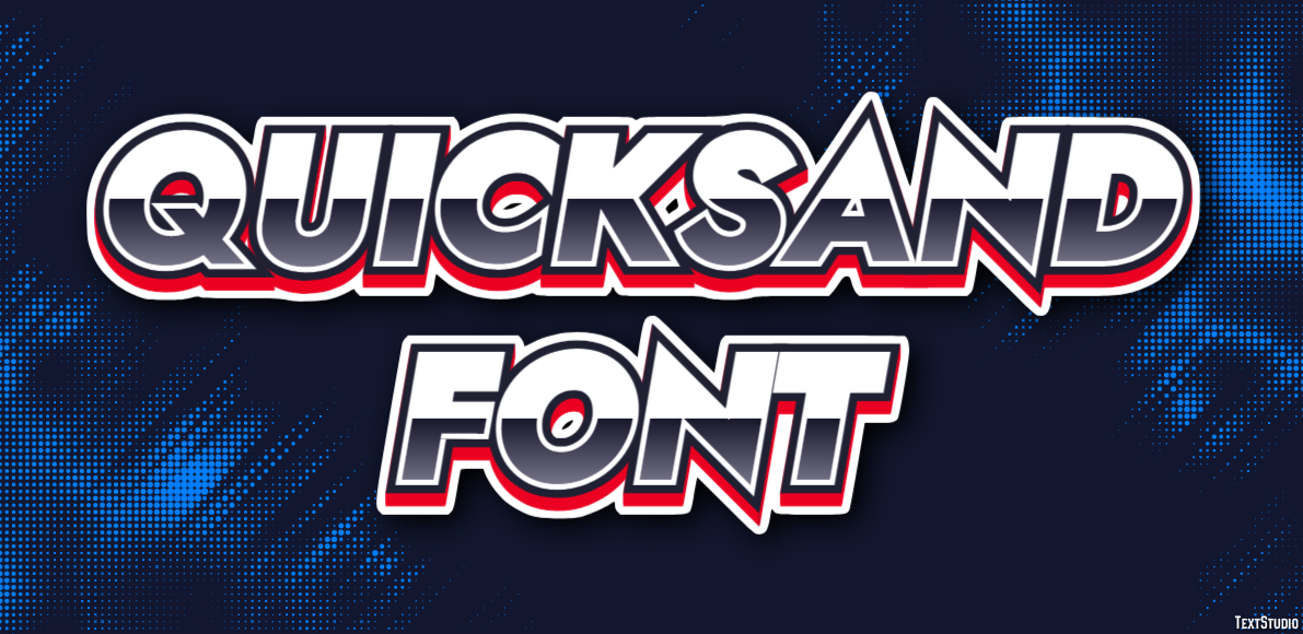 Quicksand Font Text Effect