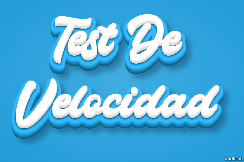 Test De Velocidad Efeito de texto