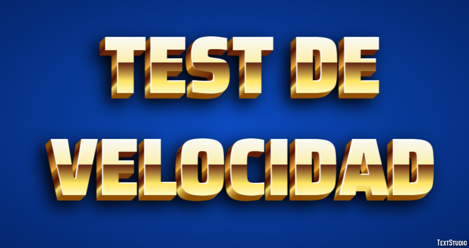 Test De Velocidad Efeito de texto