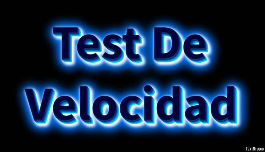 Test De Velocidad Efeito de texto