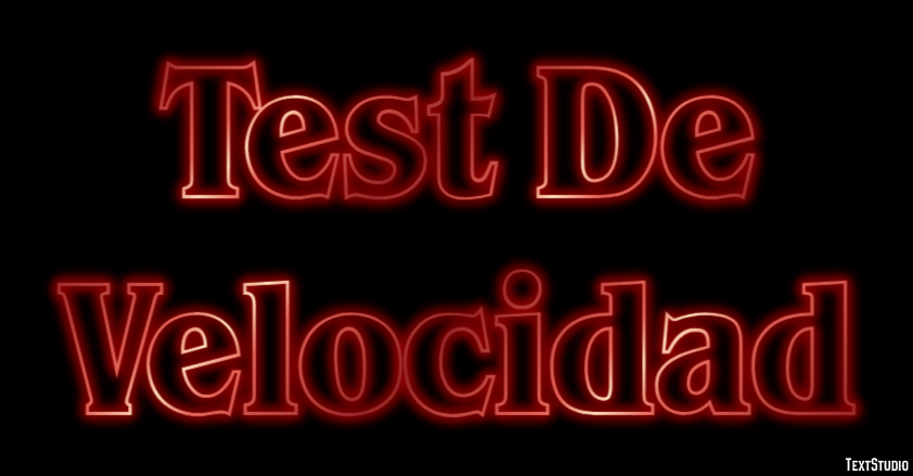 Test De Velocidad Text effect