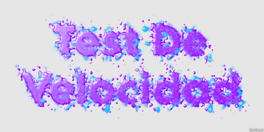 Test De Velocidad Text effect
