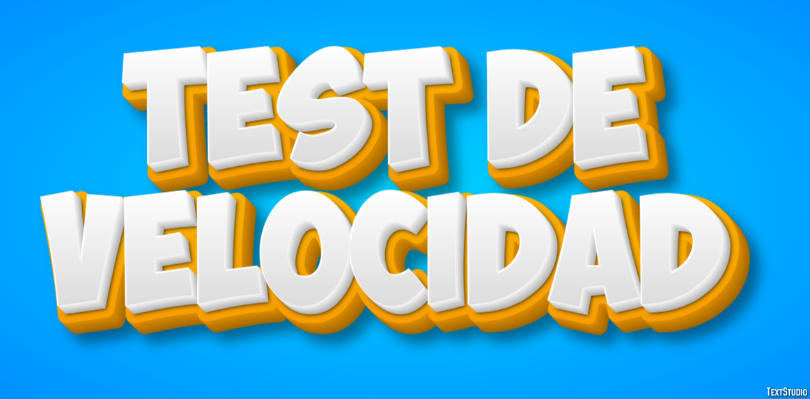 Test De Velocidad Efeito de texto
