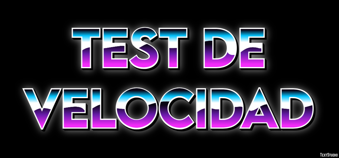 Test De Velocidad Efeito de texto