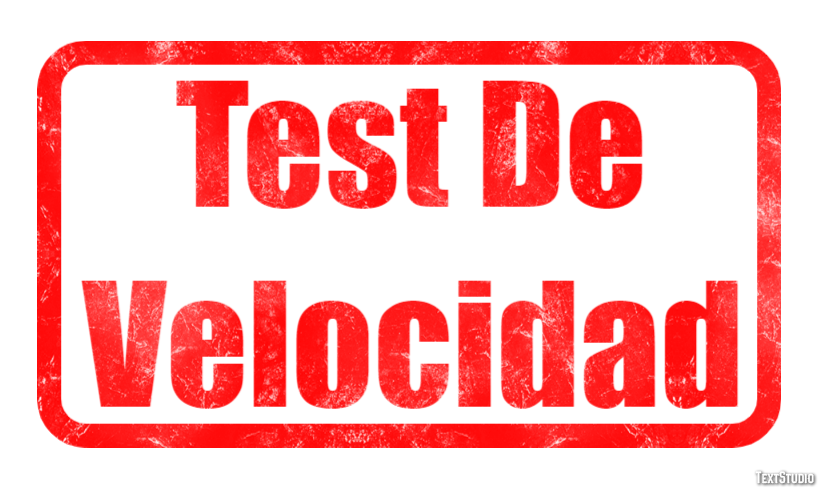 Test De Velocidad Efeito de texto
