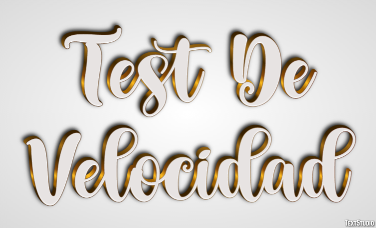Test De Velocidad Efeito de texto