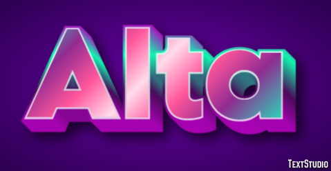 Alta Efeito de texto