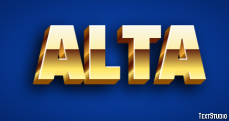 Alta Text Effect