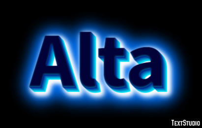 Alta Efeito de texto