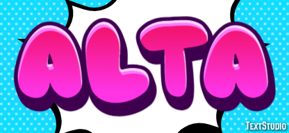 Alta Text effect