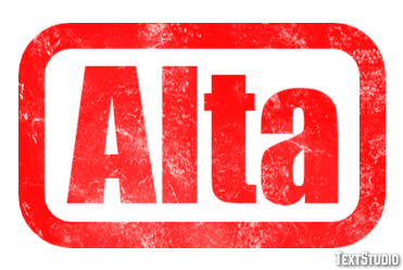 Alta Text Effect