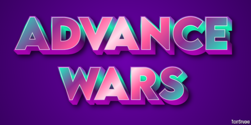 Advance Wars Efecto de Texto