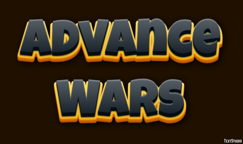 Advance Wars Effet de Texte