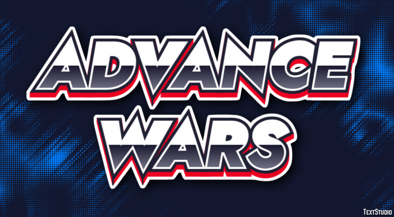 Advance Wars Efecto de Texto