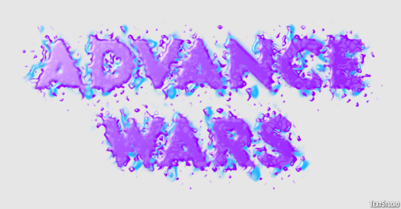 Advance Wars Efecto de Texto