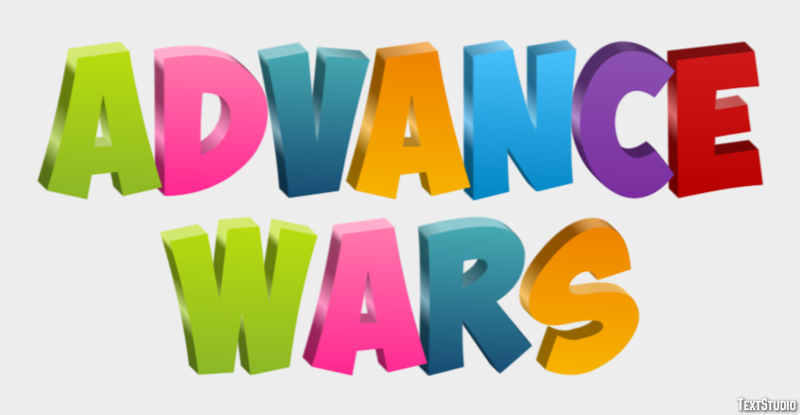Advance Wars Efecto de Texto