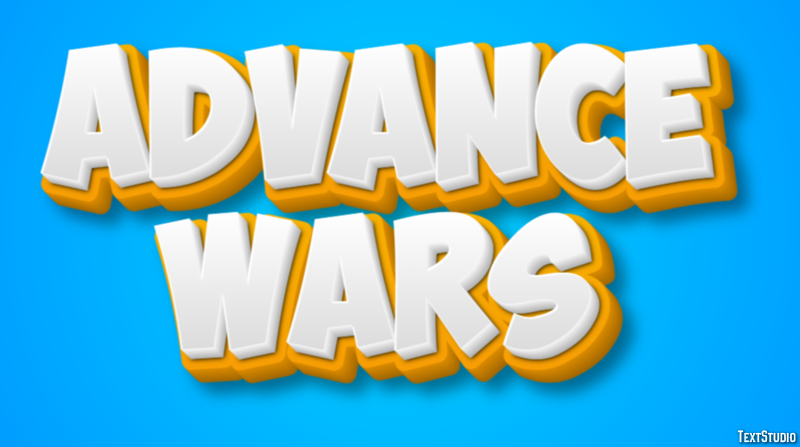 Advance Wars Effet de Texte
