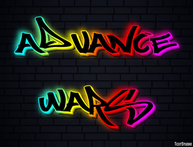 Advance Wars Efecto de Texto