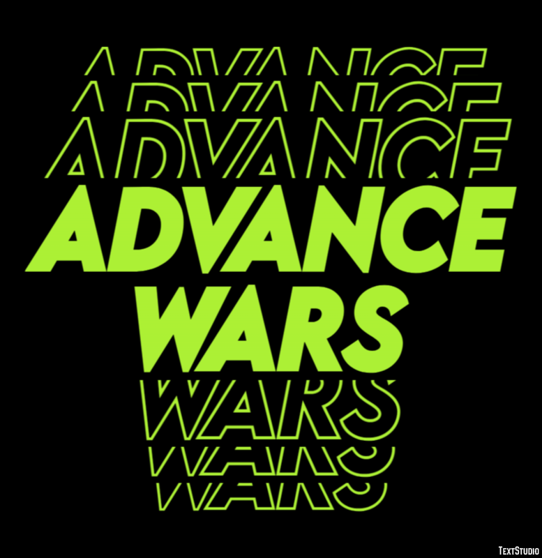 Advance Wars Efecto de Texto
