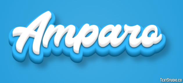 Amparo Эффект текста