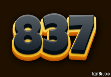 837 Text Effect