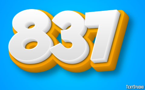 837 Text Effect