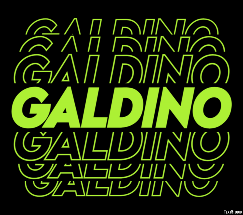 Galdino Effetto testo