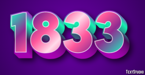 1833 テキスト効果