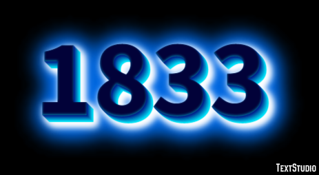 1833 Text Effect
