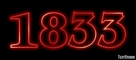 1833 テキスト効果