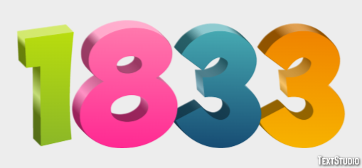 1833 テキスト効果