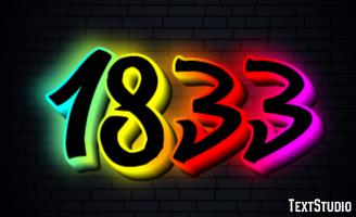 1833 テキスト効果