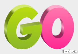 Go Text effect