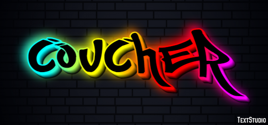 Coucher Efecto de Texto