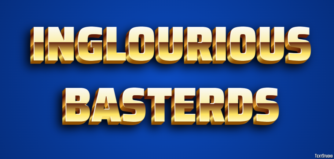 Inglourious Basterds Efekt tekstowy