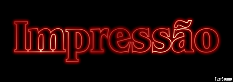 Impressão Effet de Texte