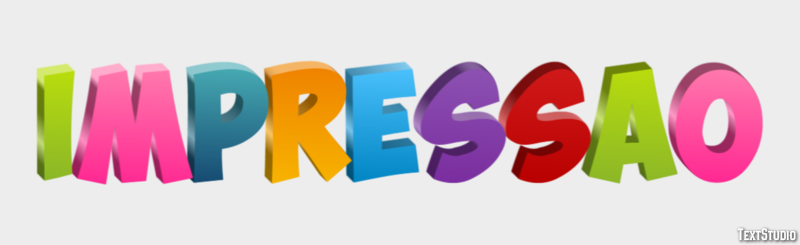 Impressão Text Effect