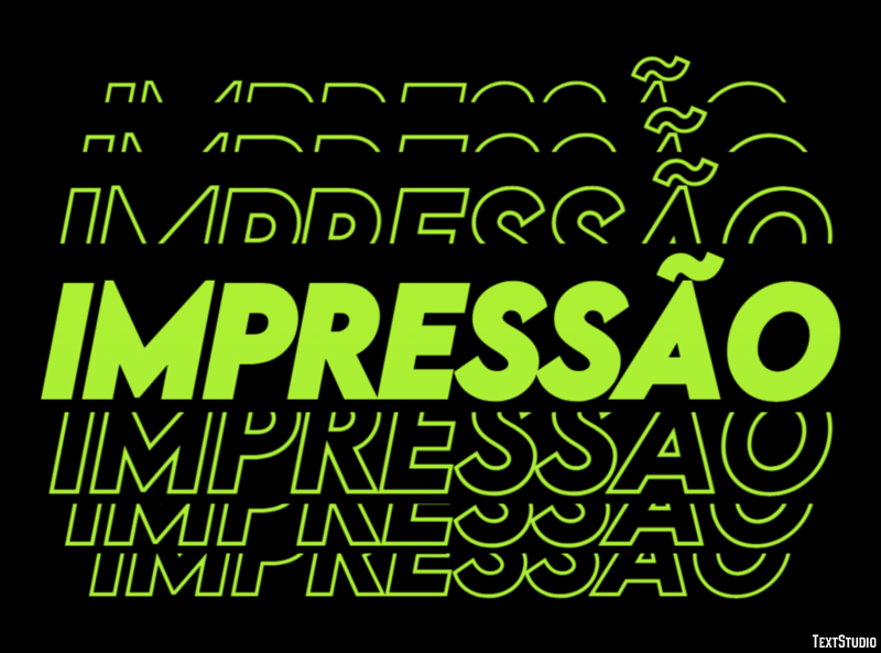Impressão Efekt tekstowy