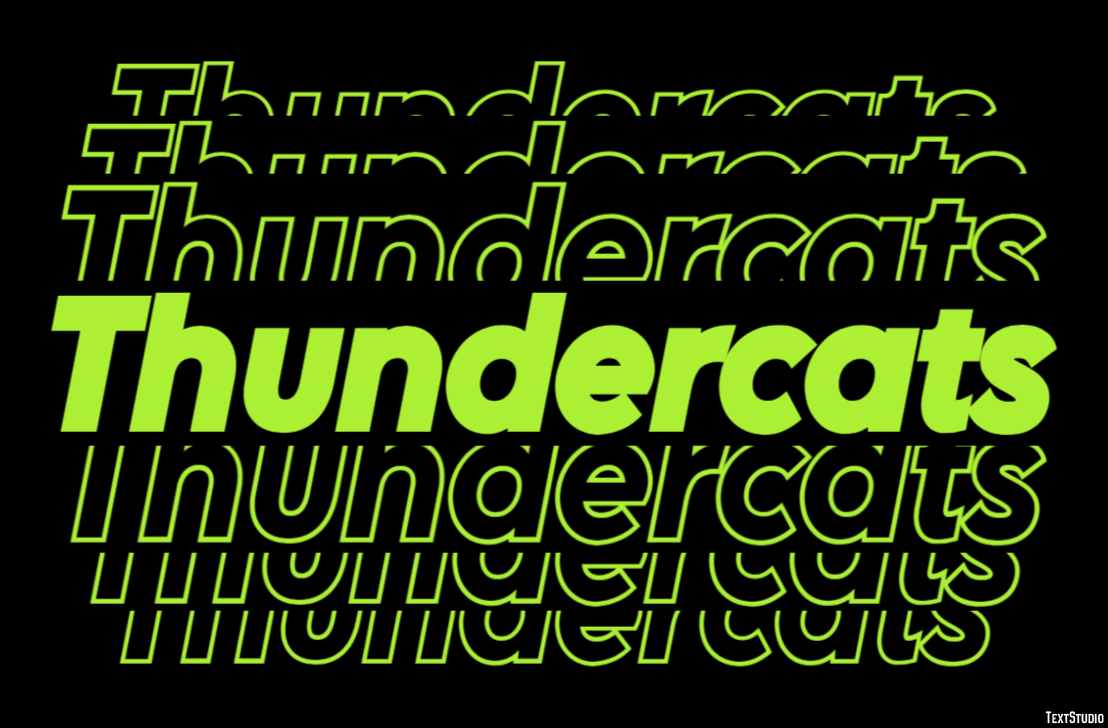 Thundercats Text effect