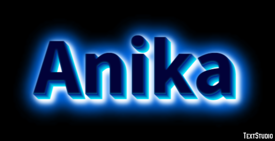 Anika Text effect